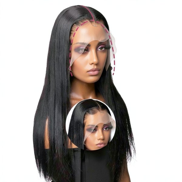 Brazilian Virgin Straight Lace Front Wigs Human Hair-1