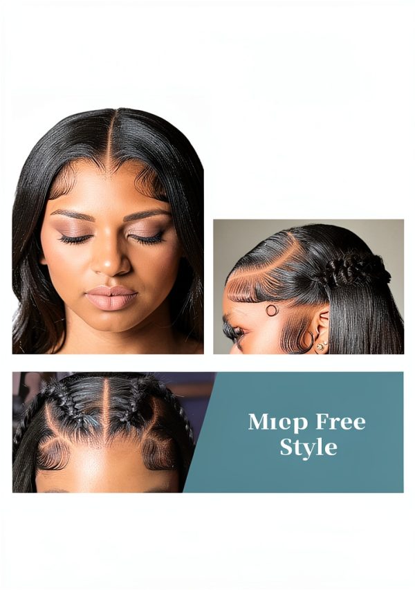 Straight Human Hair Lace Front Wig Cllok 22‑36-5