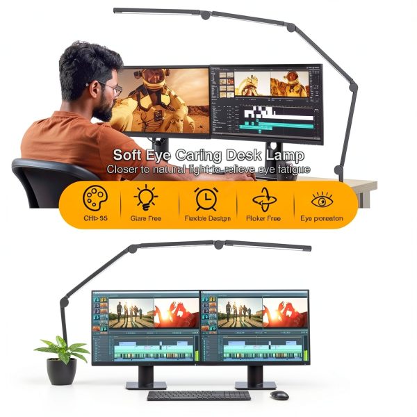 AILBTON Foldable LED Desk Lamp Office Home Workspace-1