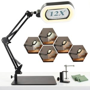 12X Magnifying Lamp with Light YX-35-0
