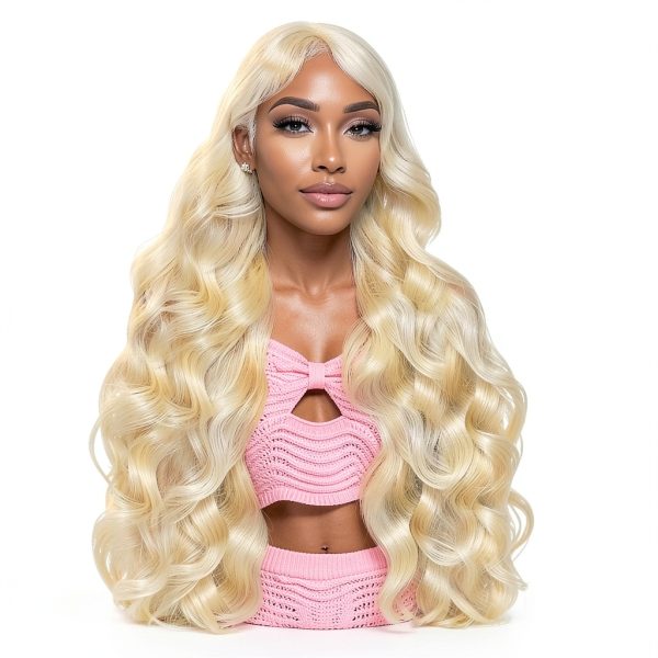 Blonde 613 Lace Front Wigs Human Hair Tobeaper Beauty-1