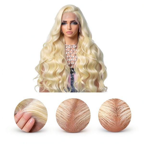 Blonde 613 Lace Front Wigs Human Hair Tobeaper Beauty-2