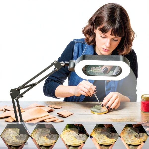 12X Magnifying Lamp with Light YX-35-4