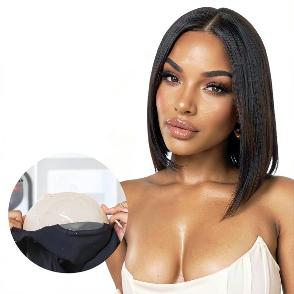 Glueless Wigs Human Hair Bob Straight-2