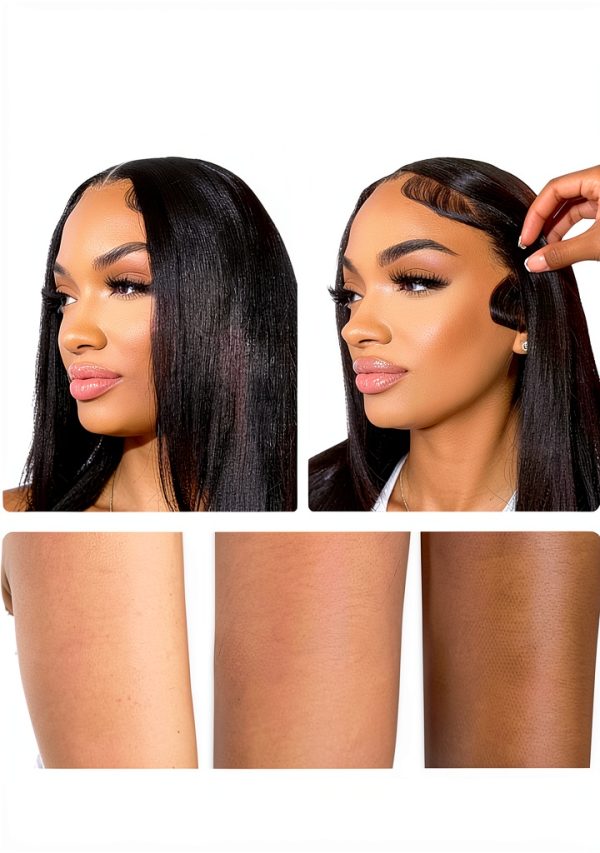 Straight Human Hair Lace Front Wig Cllok 22‑36-4