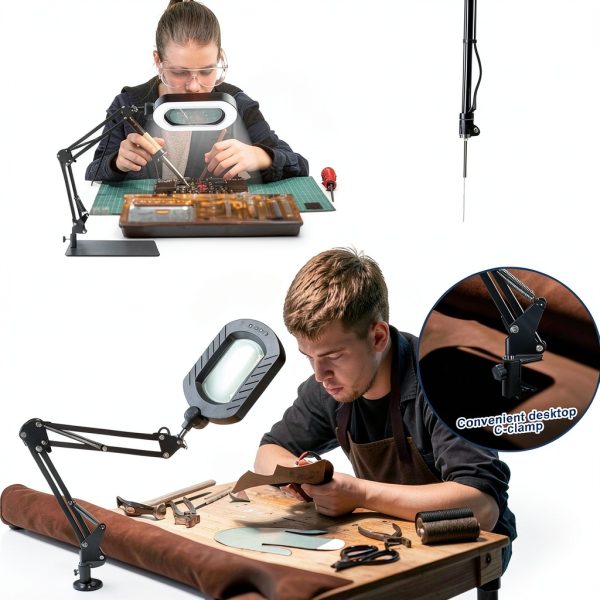 12X Magnifying Lamp with Light YX-35-5