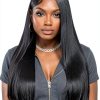 Straight Human Hair Lace Front Wig Cllok 22‑36-3