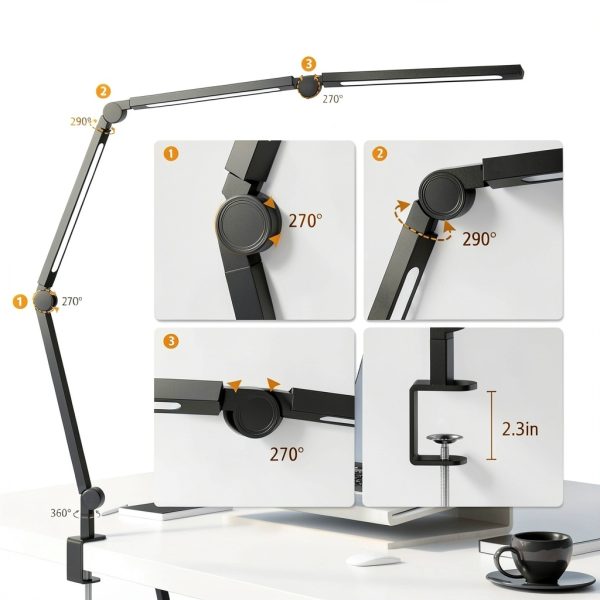 AILBTON Foldable LED Desk Lamp Office Home Workspace-6