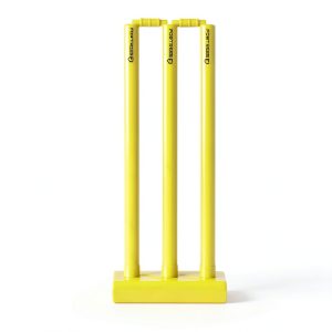 Plastic Cricket Stumps FORTRESS Yellow Durable Set-0