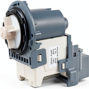 OEM DC31-00187A Washer Drain Pump Motor by Techecook 80W White Grey-0