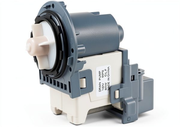OEM DC31-00187A Washer Drain Pump Motor by Techecook 80W White Grey-0