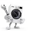 OEM DC31-00187A Washer Drain Pump Motor by Techecook 80W White Grey-5
