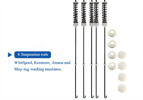 Washer Suspension Rod Kit by TOMOON 26.7in for Amana Whirlpool Kenmore-4