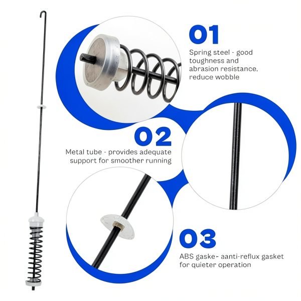 Washer Suspension Rod Kit by TOMOON 26.7in for Amana Whirlpool Kenmore-3
